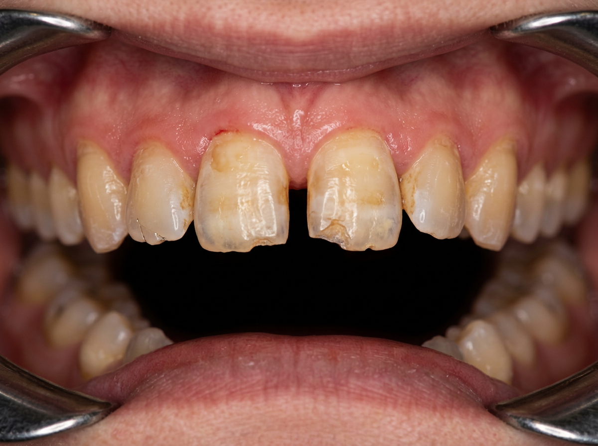 상악 전치부 라미네이트 6개 심미 치료 구강 비포